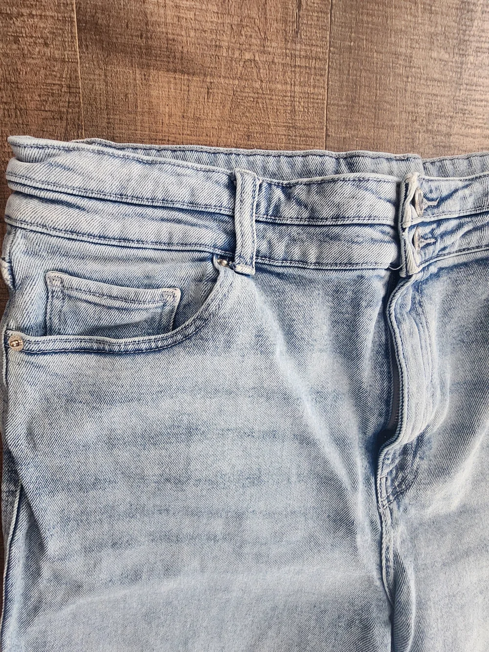Michael Kors Light Blue Washed Denim Jeans